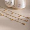18K Gold Plated European & American Zircon Anklet - Simple, Colorfast Design