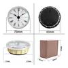 Clock Insert Compact Round Quartz for Minimalist Interiors