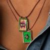 Adjustable Tarot Card Pendant Necklace Occult Tarot Card Sign Necklace Accessories for Individualized Fashion Statement
