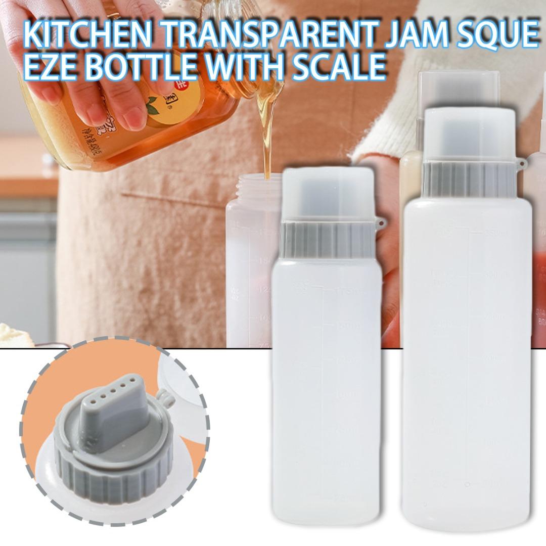 

PDTO Бутылка-распылитель для приправ с 5 отверстиями и шкалой для дозатора кетчупа