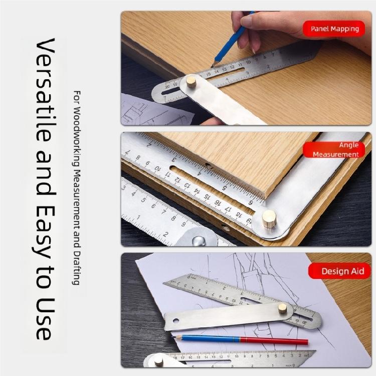 Universal Angles Measuring Tool Accuracy Bevel Square Offering Multiple Function Capabilities for Woodworking DIY Projects