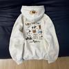 A Oversized Cute Doggy Embroidered Hooded Sweatshirt for Women In A Laid-back Style for Autumn and Winter