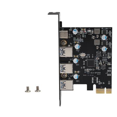 PCIE Expansion Card To USB3.0 TypeC 5Gbps Express Adapter Controller Card with Disc