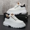 Martin boots men's spring trend high-top board shoes platform casual shoes men's inner height-increasing short boots