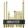 VESSEL (VESSEL) Bit Set +1, +2, +3, -6 10-piece Set with Holder BW-15
