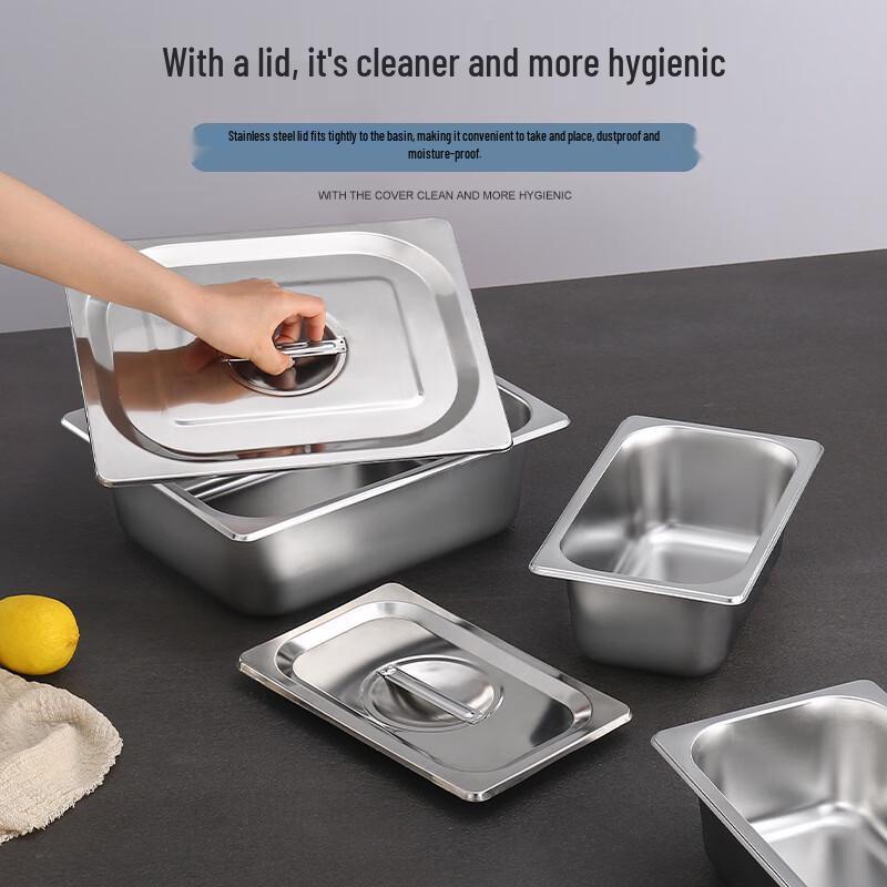 ZhiShi 201 Stainless Steel Thickened Buffet GN Food Pan