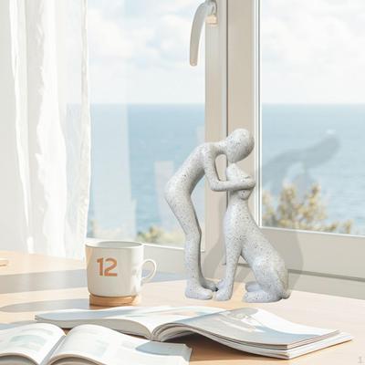 Und Hundestatue – , Sammlerstücke, Stabile Einzigartige Figur für Regal Oder Schreibtisch
