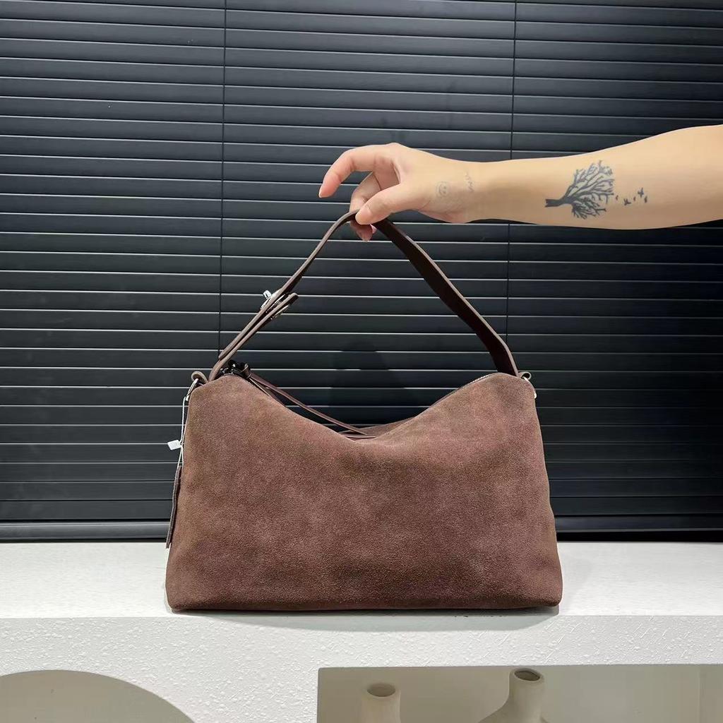 Fashionable Frosted Leather Shoulder Bag, Simple and Trendy, Versatile Handbag for Women