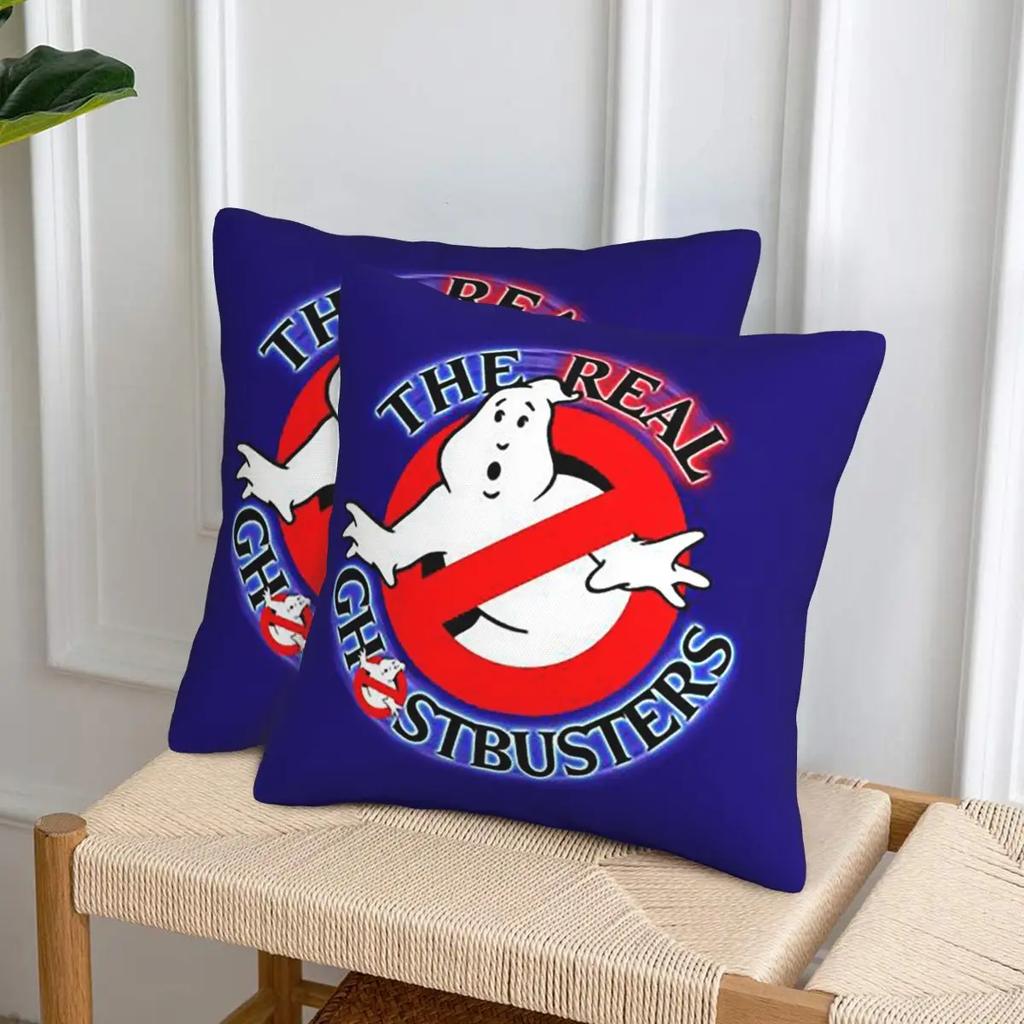 The Ghostbusters Logo Pattern 2 Pcs Square Pillowcase Pillow Cover Cushion Decor Comfort Throw Pillow For Home Sofa