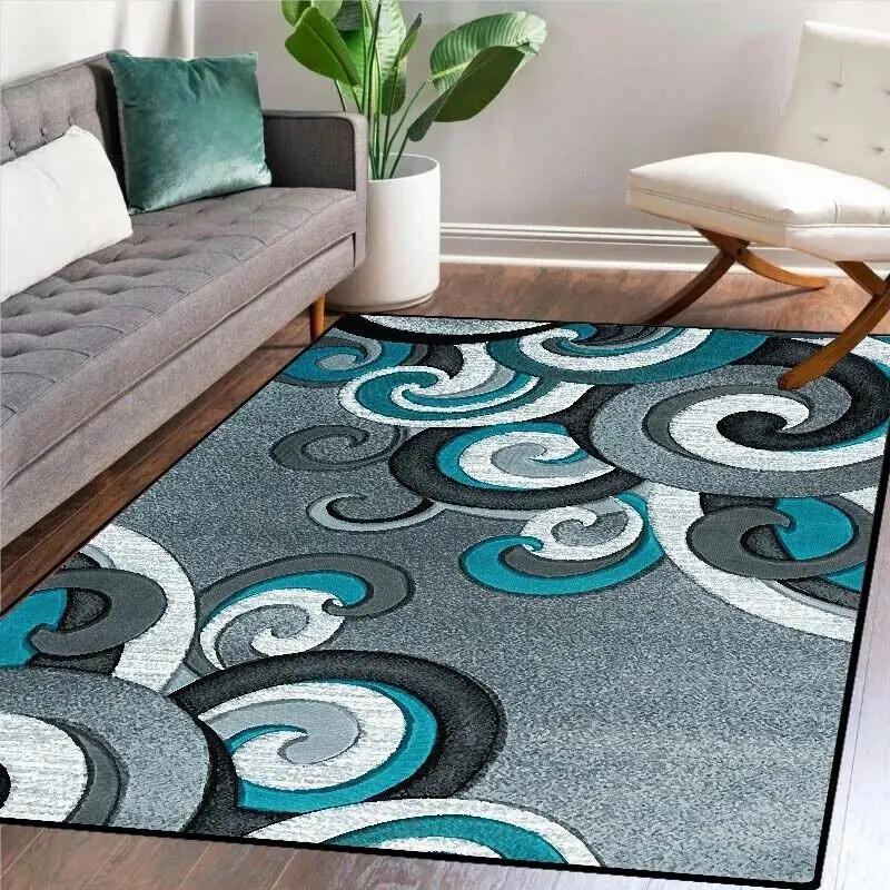 

Ковры в полоску в скандинавском стиле для декора гостиной, ковер с узором в клетку, украшения для дома, ковры для спальни, большой ковер, нескользящий коврик 40X60cm-16x24in