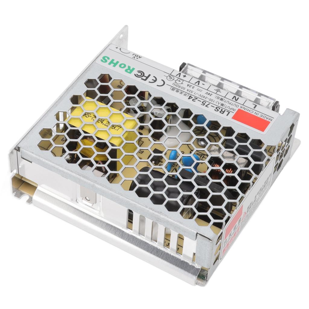 24V Schaltnetzteil 3,2A Reinkupfer Netzteil Transformator Adapter für Militärische Ausrüstung 100‑240V