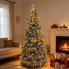 Automatic Folding Telescopic Christmas Tree with Lights for Home, Commercial, and Supermarket Decorations