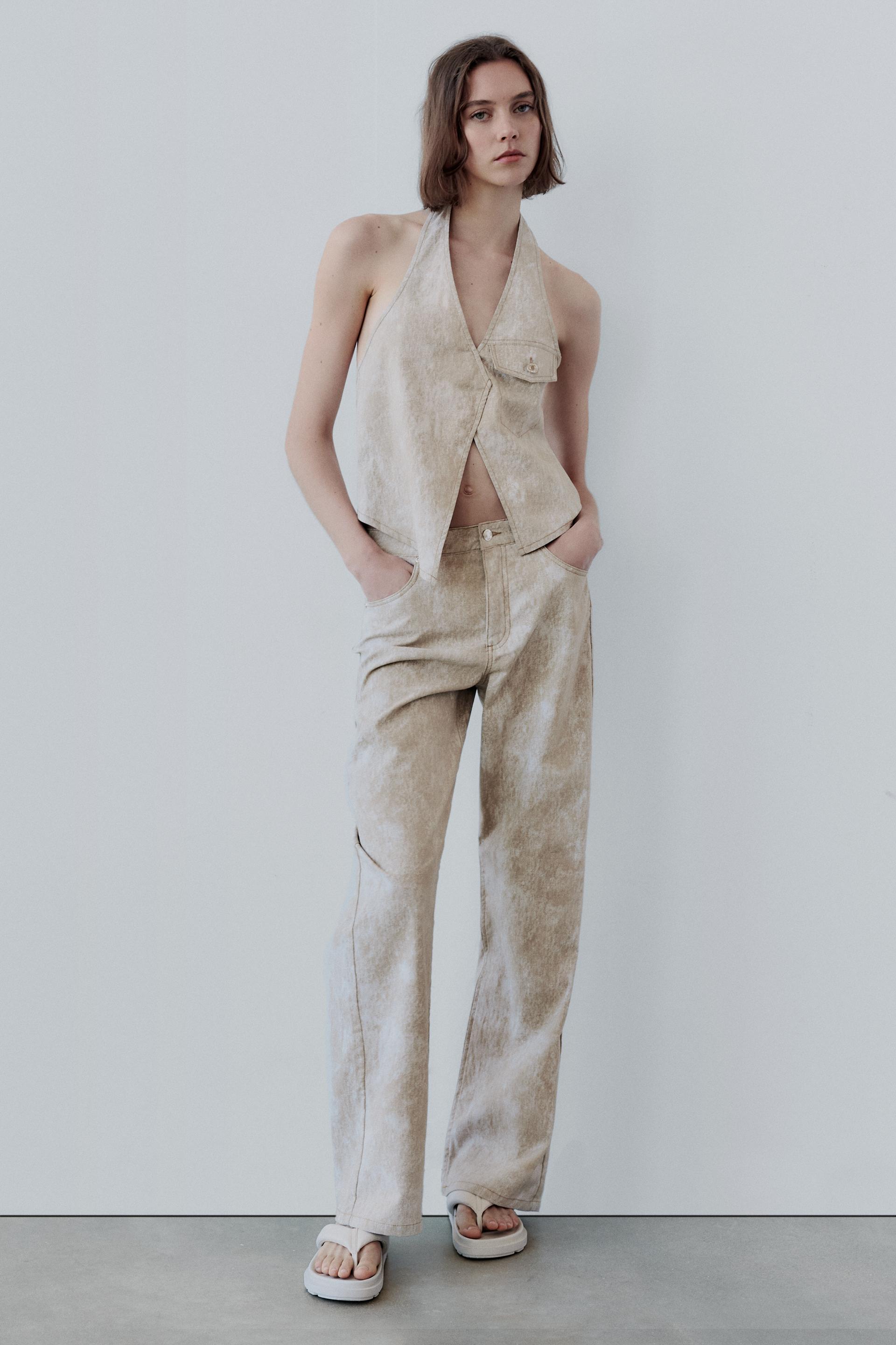 

Льняные БРЮКИ С ПРИНТОМ