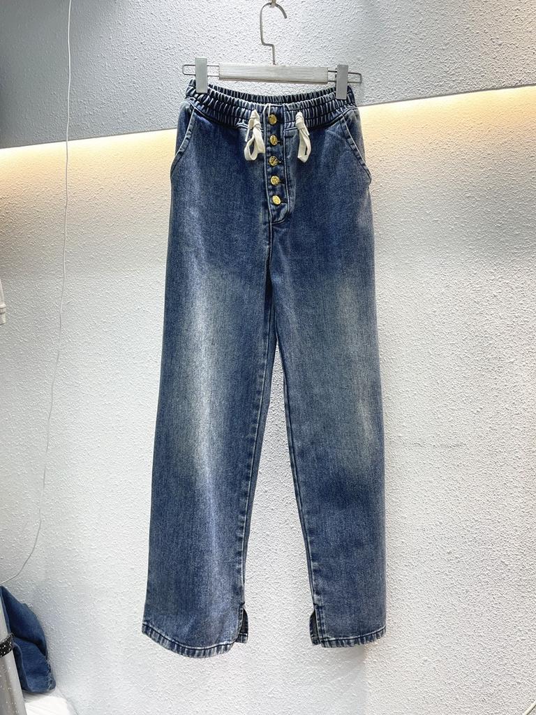 Europäischer Bahnhof Herbst neues altersreduzierendes Denim-Zweiteiler-Set Damen trendige Marke lockeres Oberteil Wide-Leg Bodenlange Hose grenzüberschreitend