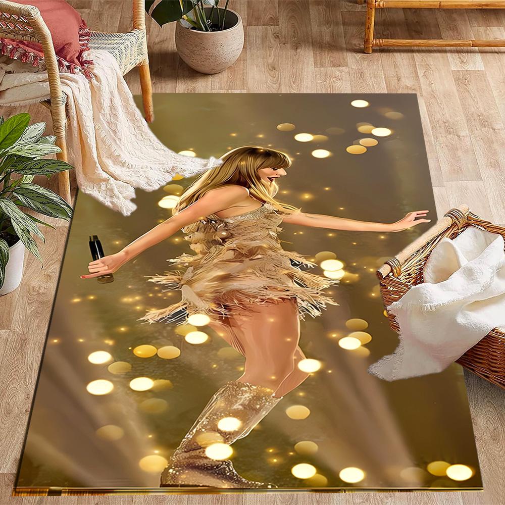 Taylor Swift's Glittery Performance Floor Mat Perfect for Decorate room Bedrooms Dining Room Playrooms Antislip Carpet Decorate Offices