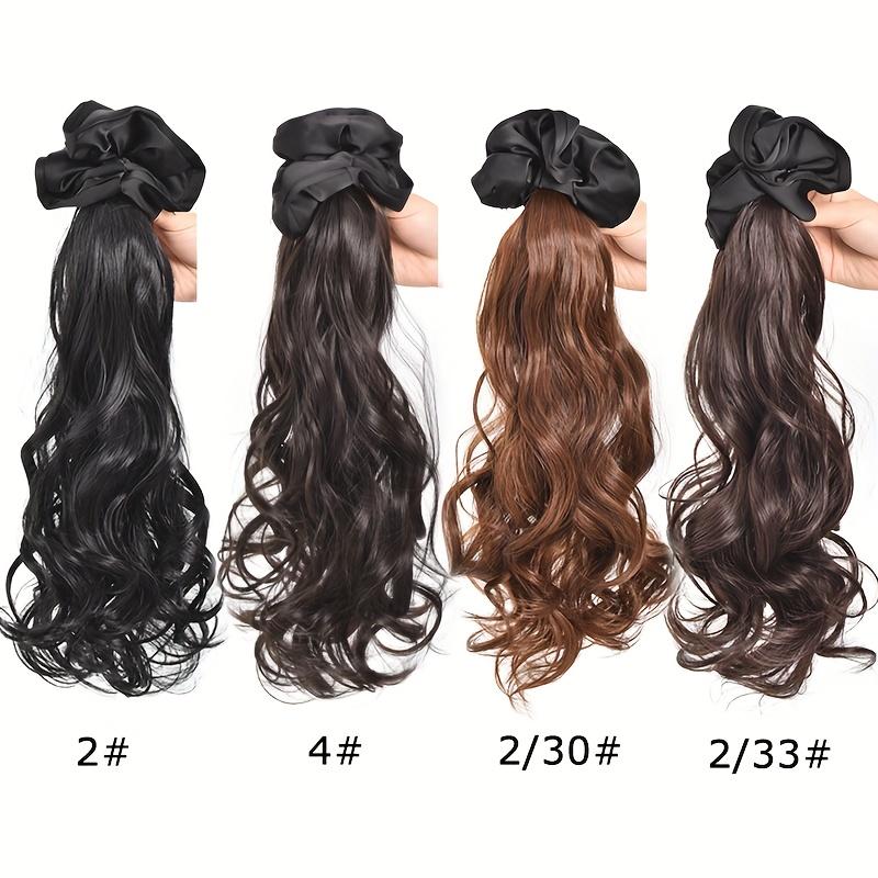 Synthetic Wig Braid Women's Claw Clip Headband Curly Ponytail Simulation Hair Low Tie Natural Fake Ponytail For Women