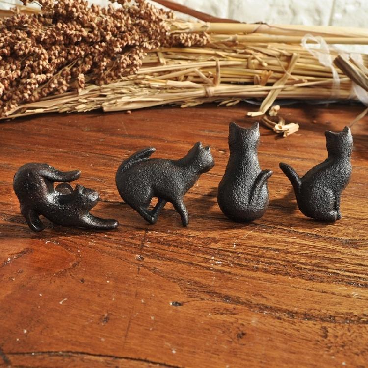 4Pcs Cats Shape Cabinet Knob Furniture Decorative Handle Iron Wardrobe Pulls Simple Drawer Knob Furniture Hardware