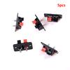 5/10 Pcs 2 Positions Connector Terminal Push In Jack Spring Load Audio Speaker Terminals Hot Sale