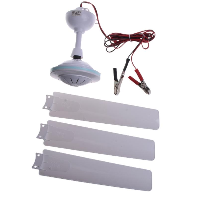DC12V Low-voltage Ceiling Hanging Fan Household Camping Electrical Fan,Ceiling Canopy Fan for Camping Tent