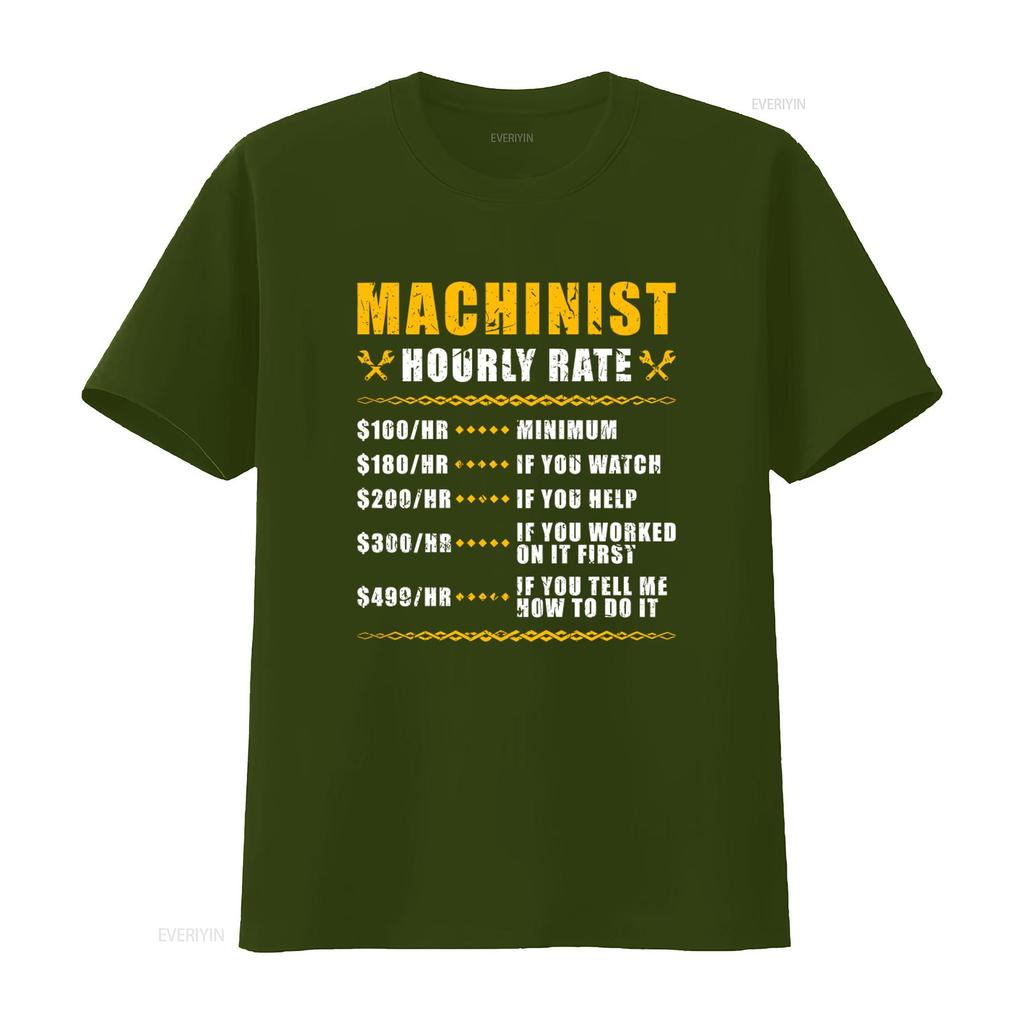 Strojírenský hodinový sazebník Řemeslník Machining Professional Tričko s designem Mechanického ceníku vintage Vyprané Unisex Strečové