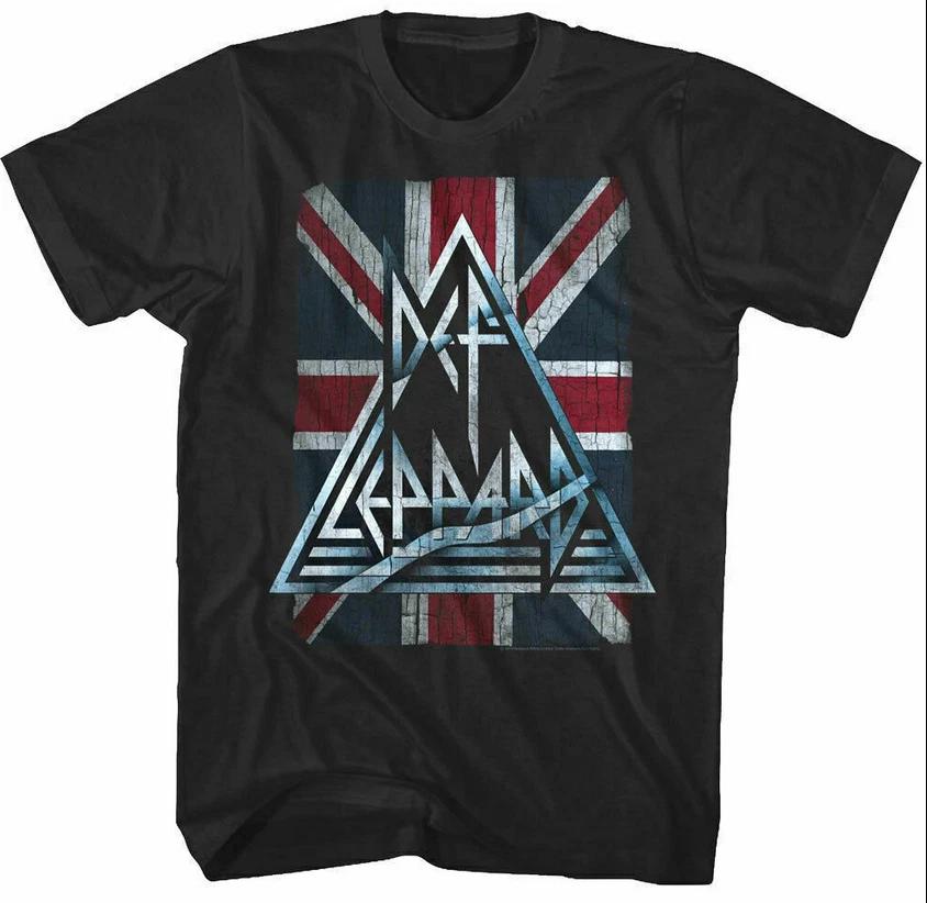 Мужская футболка Def Leppard Union Jack Triangle S