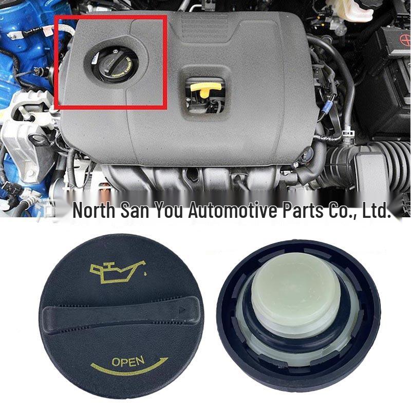 

Compatible Engine Oil Filler Cap for Hyundai Sonata and Kia (2651026620, 2651026600) Zheyou Auto Parts