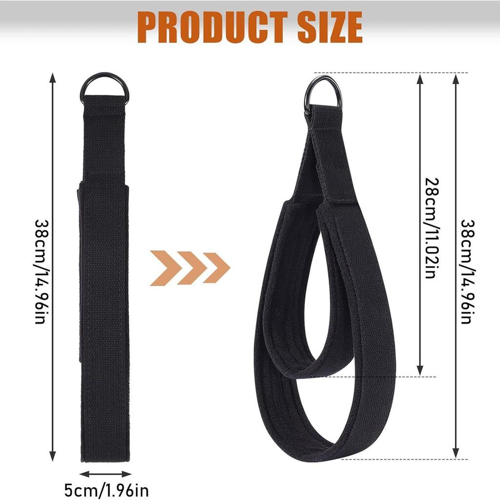 Pilates Straps Double Pilates Straps with D-Ring  Yoga Fitness Equipment Ankle Buckle Pilates Stretch Strap Resistance Band