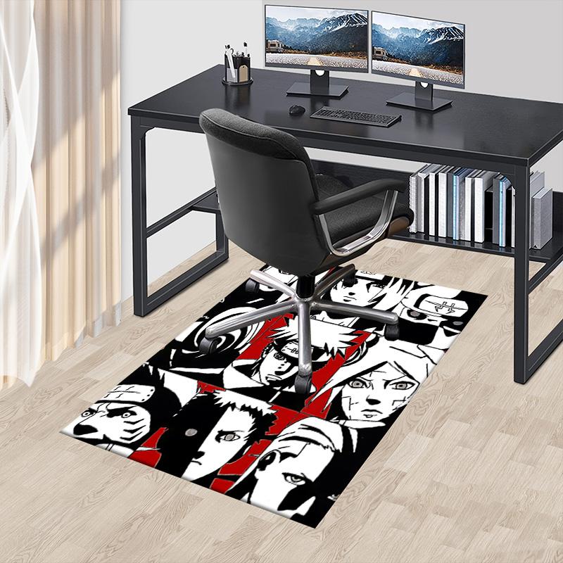 1pc Naruto Characters Collage Carpet for Playroom Bedroom Living Room Sofa Home Decor,kids Game Area Rug Non-slip Floor Mat Y723120