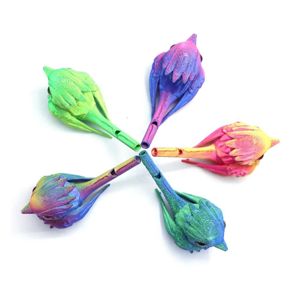 3D Printed Bird Whistle for Home Desktop Ornament Musical Water Injection Decorative Instrument Whistle Ornament