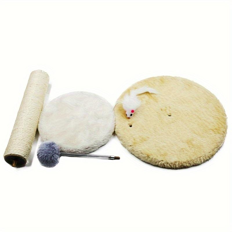 KEMORELA – Kratzbaum, Kratzbaum mit interaktiver Kugel, Spielzeug und Plüschmäuse für Katze Kitty, Spielturm-Center zum Spielen