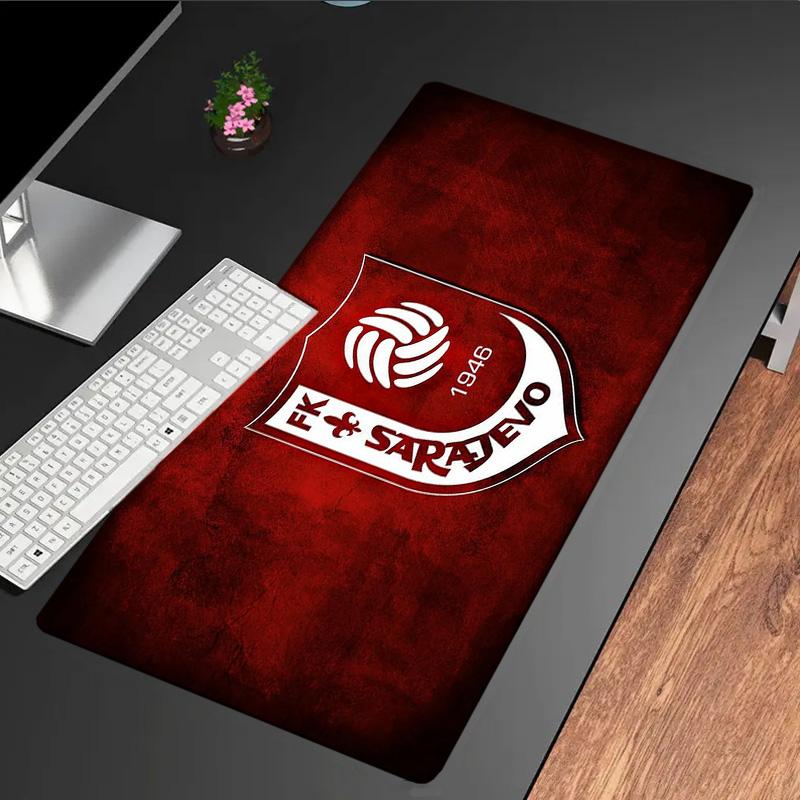 Fk Sarajevo Crest Emblem mouse pad, rubber base, esports desk mat, mouse pad for gamers and office use, gaming desk , easy to clean mat