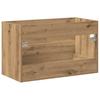 Artisan Oak Bathroom Vanity Unit 80 X 38.5 X 48 Cm