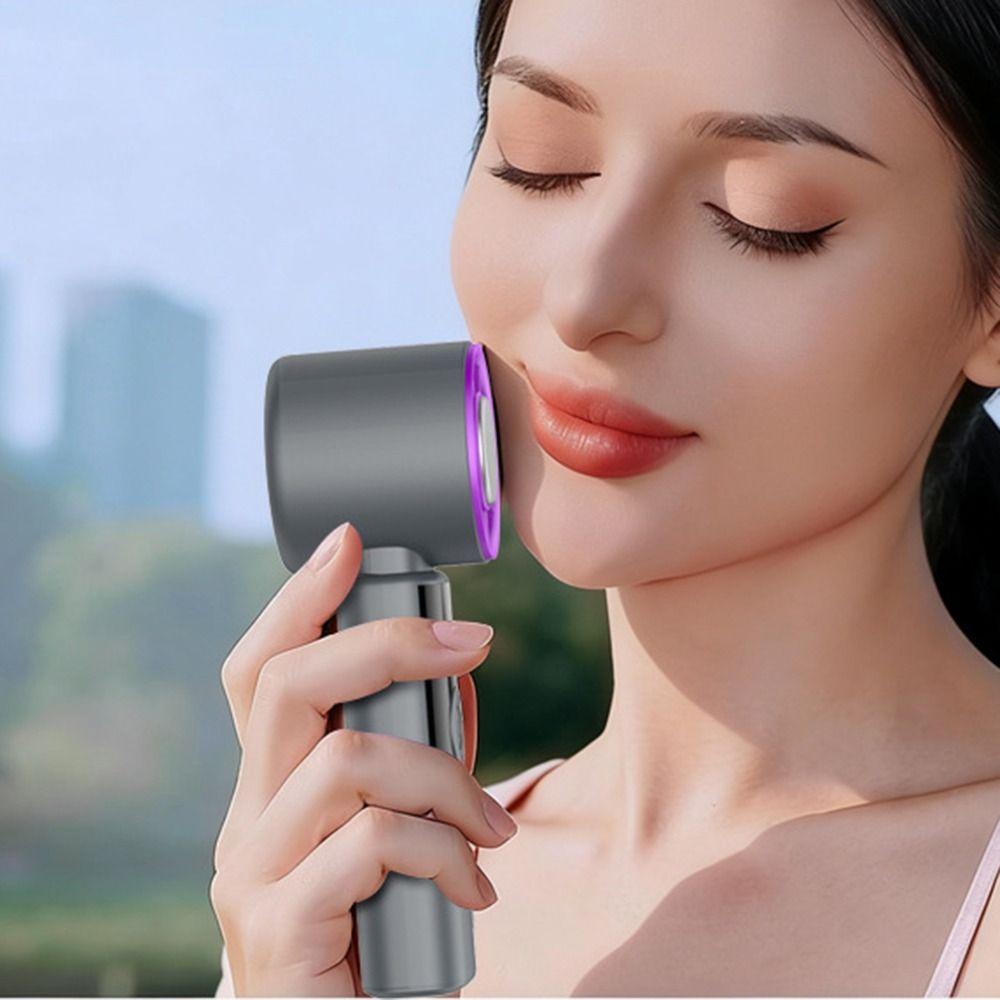 Ice Compress Cool Mini Electric Fan Digital Display Powerful Turbos Fan Travel