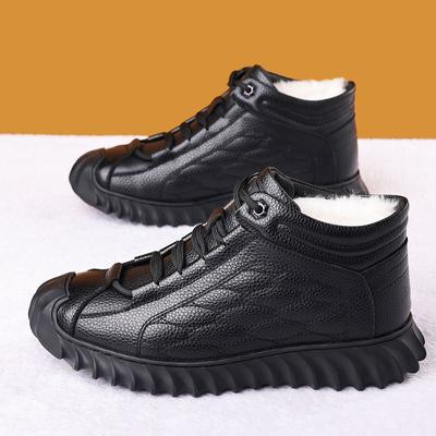 Fashion Winter Waterproof Men Boots Plush Super Warm Snow Boots for Men Sneakers Big Size 44 Men Ankle Boots Outdoor Shoes Botas Hombre