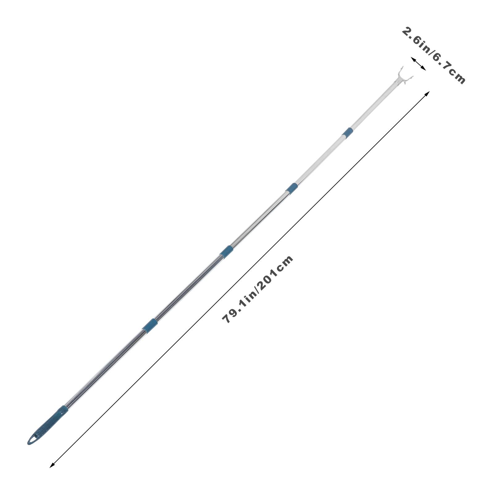 

Вешалка для одежды Регулируемая штанга Штанга для доставания Бельевая веревка Нержавеющая сталь Выдвижные штанги Пластиковая сушка 201X6.7CM