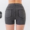 Shorts da Yoga in Denim a Vita Alta Solleva Glutei: Pantaloni Fitness da Donna Autunno/Inverno ad Alta Elasticità Controllo Pancia