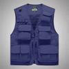Men Outdoor Waistcoats Climbing Vests Jackets Multi-pocket Fishing Photography  Vests Men Mesh Breathable Vests Coats Size 6XL