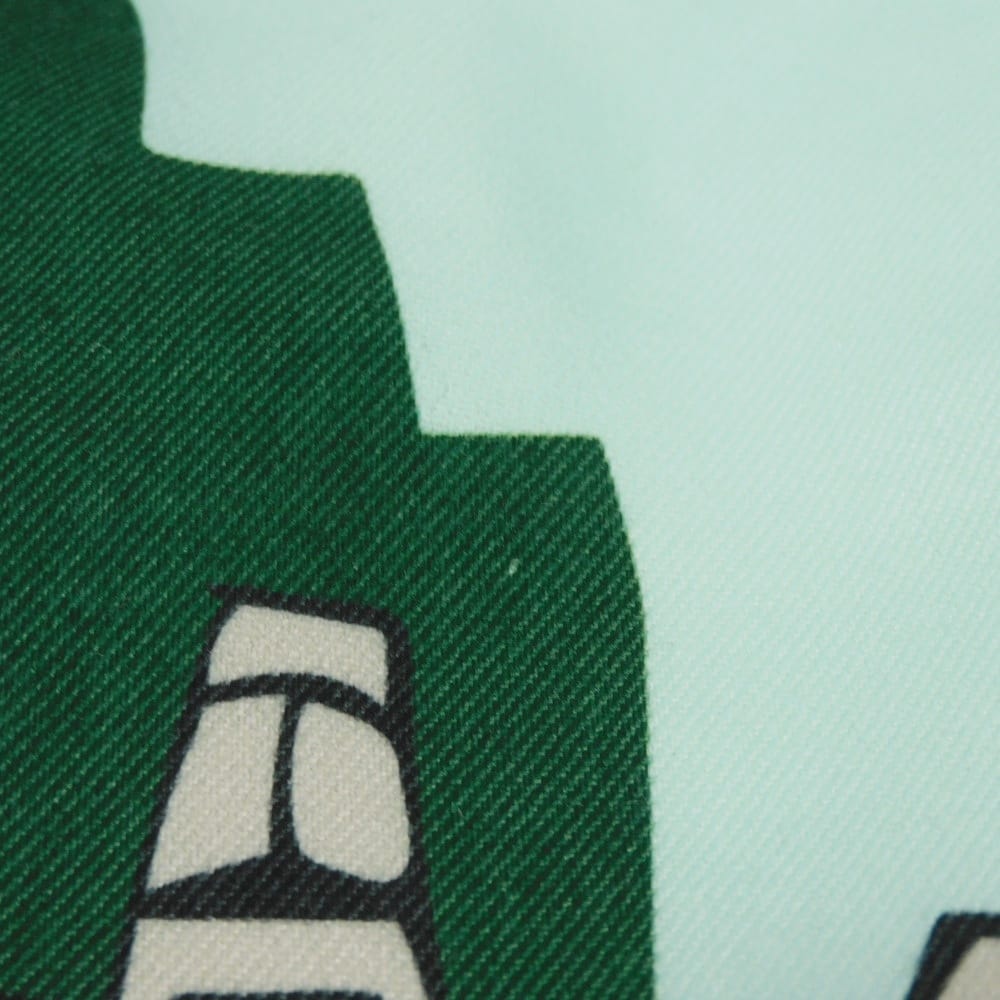 Used Easter Island Drawstring Pouch (C822057X05) with 7922 Logo Multicolor Calfskin Drawstring Pouch (12695) by Ken