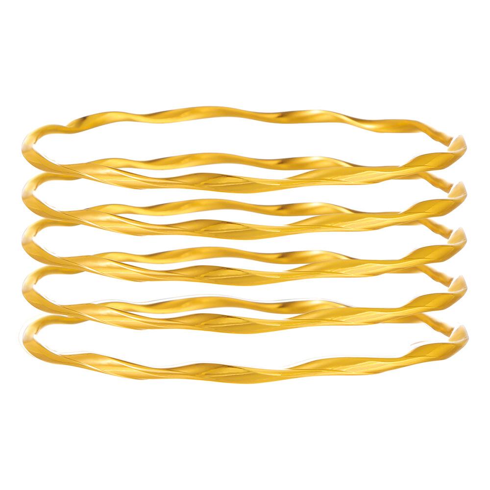 European and American multi-layer metal jewelry simple personalized chain bracelet bohemian fashion multi-layer stacked bracelet set