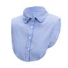 Womens Classic Striped Detachable Fake Collar Shirt Dickey Half Blouse False Collar for Lady Girls Men