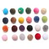 10pcs Plush Fur Covered Ball Beads Charms Pompom Beads Pendant for DIY Necklace Earring Bracelet Pendant Jewelry Making Supplies