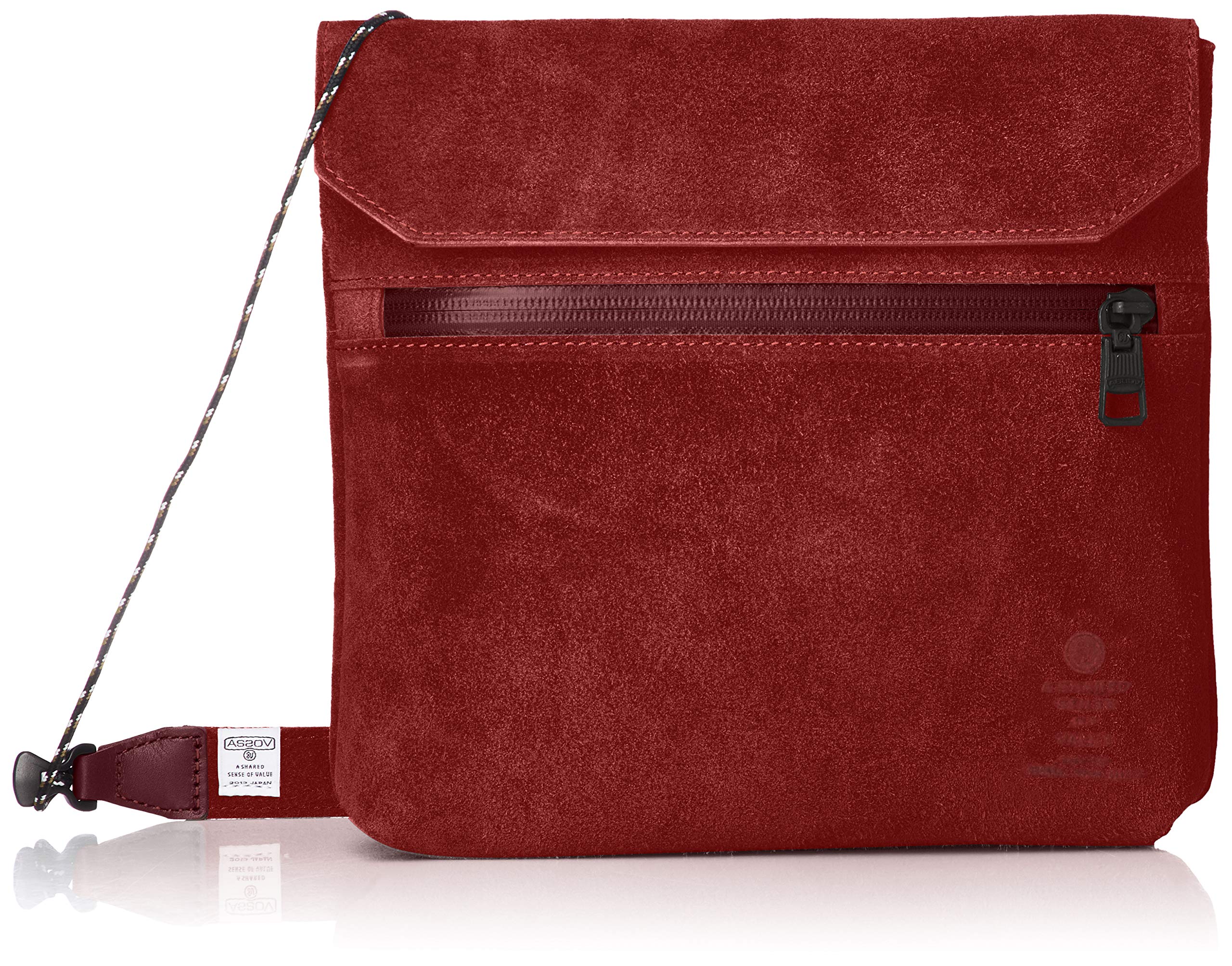 

ASSOB Waterproof Suede Leather Sacoche 091750 WATER PROOF SUEDE SACOCHE WINE