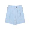 Women S Cotton Blend Wide Fit ShortS Of5703la Blue