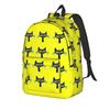 Pete the Cat Groovy Casual Backpack Outdoor High School Business Cartoon Daypack for Men Women Laptop Shoulder Bag
