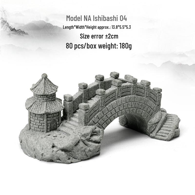 Statue de Bouddha en grès chinois - Décoration pour jardin intérieur et aquarium