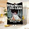 Illustration O-Outdoor Adventure Throw Soft Warm Throw Blanket for Bedroom Living Room Bed Travel Camping Picnic Gift