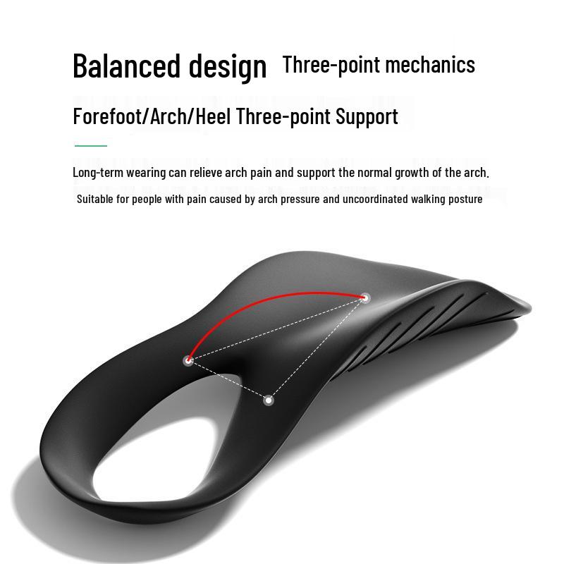 Orthotic Insoles for Flat Feet Correction and Leg Alignment