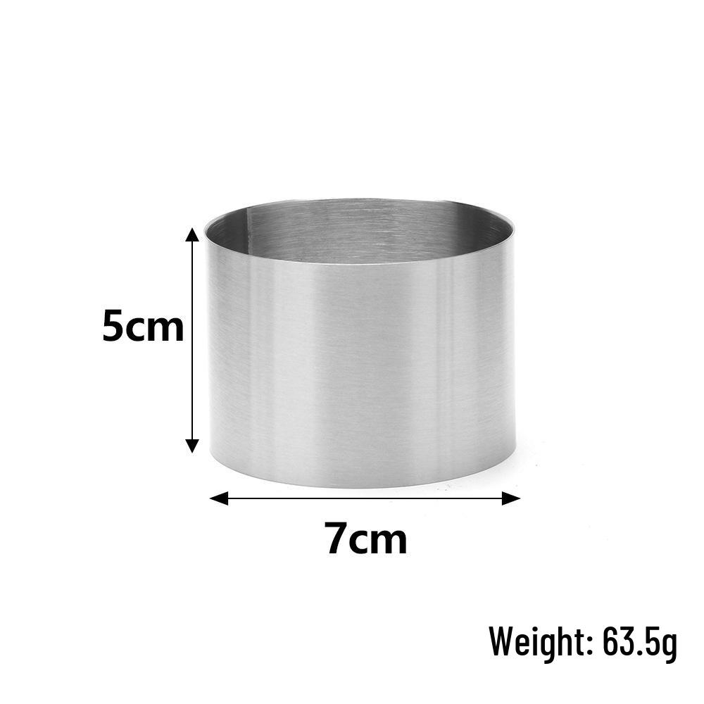 Stainless Steel Cake Mousse Rings: 5-10cm Seamless Round Tart Molds