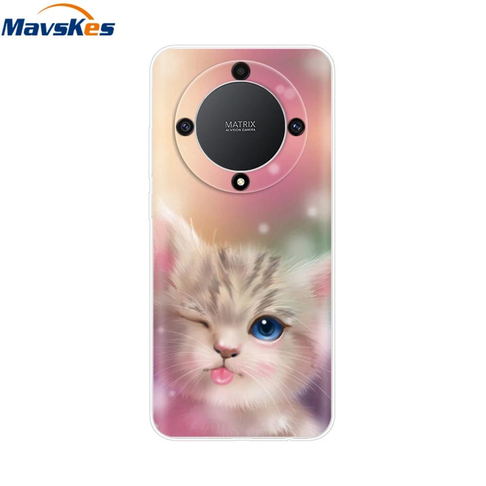 

Мягкий чехол для Honor Magic6 Lite TPU Силиконовый чехол для телефона для Honor X9b x9a Magic 5 6 Lite 5G Защитная оболочка Задняя крышка Fundas Honor Magic5Lite