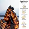 1pc Magical Wizardry: A Fiery Enchantment Cartoon Blanket,Portable Throw for Travel & Camping, All Season Cozy Blanket,Ideal Gift